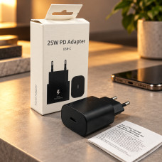 Адаптер питания USB-C 25W PD 9173 сетевой блок быстрой зарядки универсальный