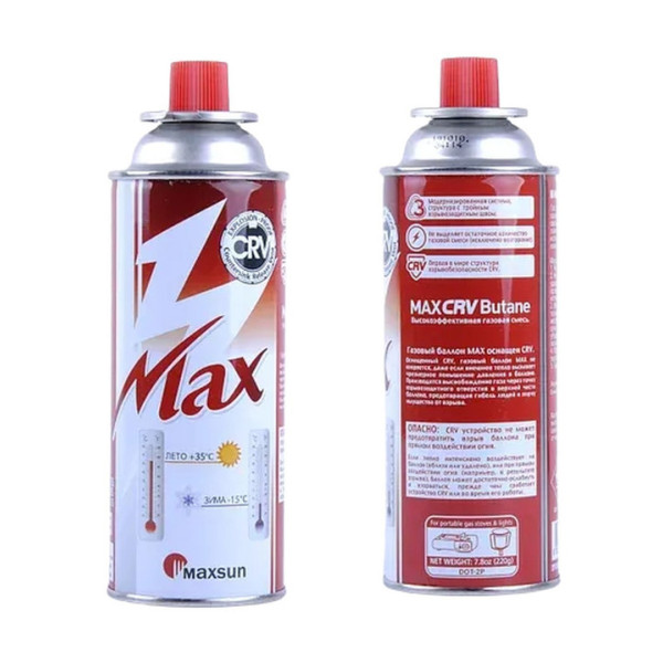Газ MAXSUN CRV 220 г для портативных газовых приборов всесезонный (зима-лето)