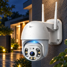Уличная поворотная IP камера видеонаблюдения SmartHD Outdoor WiFi PTZ FHD 1080p с датчиком движения и режимом