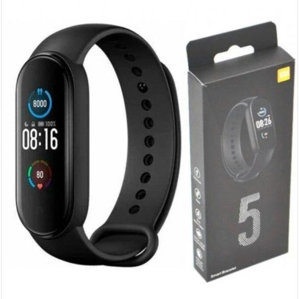 Фитнес-браслет Band M5 Band Watch с цветным дисплеем и шагомером, черный