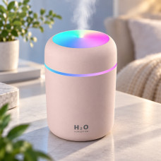Ультразвуковой увлажнитель воздуха H2O Colorful HUMIDIFIER USB с подсветкой, 300 мл