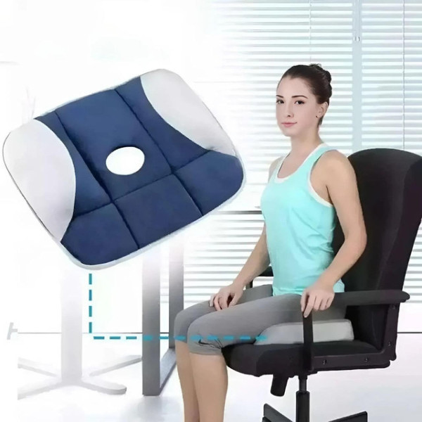 Ортопедическая подушка для сидения Pure Posture для офиса и автомобиля квадратной формы