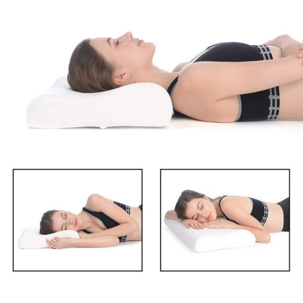 Ортопедическая анатомическая подушка для сна Memory Pillow с эффектом памяти, гипоаллергенная