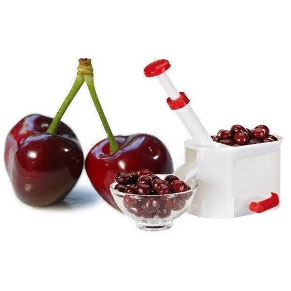 Машинка Helfer Hoff Cherry and olive corer для удаления косточек из вишни и черешни с ёмкостью для сбора
