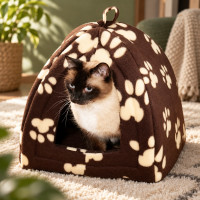 Флисовый домик Pet Hut для собак и кошек мелких и средних пород мягкий