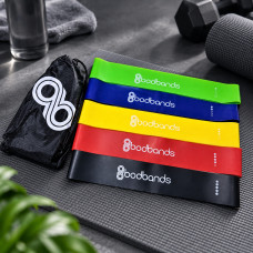 Резинки-эспандеры для фитнеса BodBands набор из 5 штук для растяжения