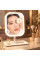 Настольное косметическое зеркало с LED-подсветкой, сенсорным управлением, подставкой и органайзером