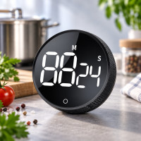 Цифровой кухонный таймер с LED-дисплеем, магнитом, секундомером и функцией обратного отсчёта