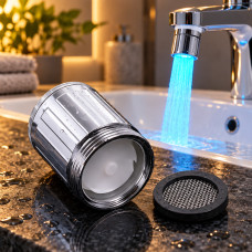 Насадка аэратор на кран с LED подсветкой 7 цветов