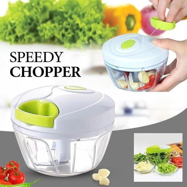 Ручной измельчитель Easy Spin Cutter механический блендер для овощей с контейнером