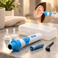 Вакуумный беспроводной пылесос для чистки ушей С-ears Painless Electric на батарейках