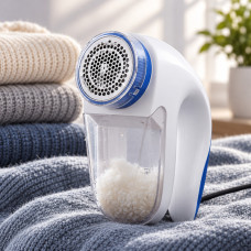 Машинка для удаления катышков Lint Remover YX-5880 с питанием от сети 220В, с кнопкой включения и щёточкой для