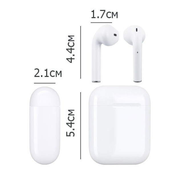 Беспроводные сенсорные наушники-вкладыши TWS i12 с магнитным кейсом и Bluetooth 5.0