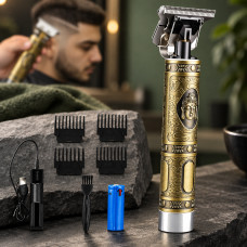 Аккумуляторный триммер для стрижки волос Hair Clipper Ws-T99 с 4 насадками и функцией окантовки