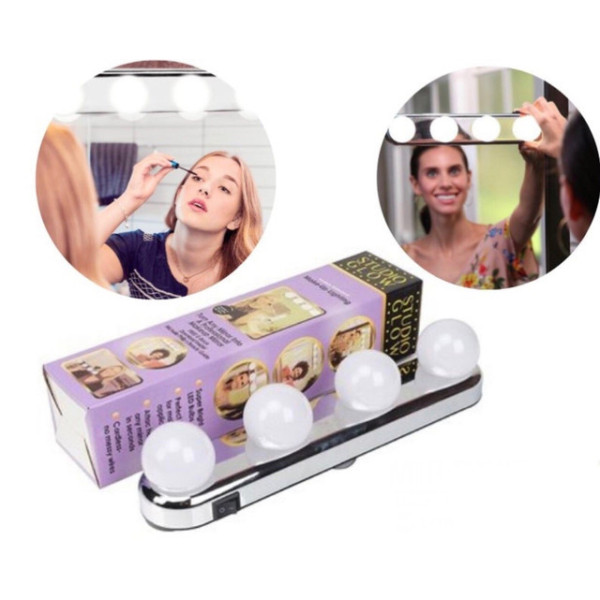 Светодиодная лампа-подсветка Studio Glow Make-up Lighting для макияжа на зеркало с креплением на поверхность