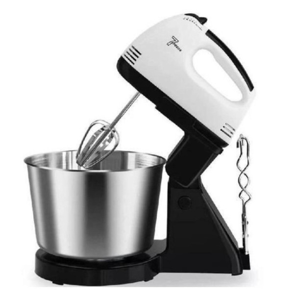 Ручной миксер Domotec R-6637W с металлической чашей, 7 скоростей, 2 л