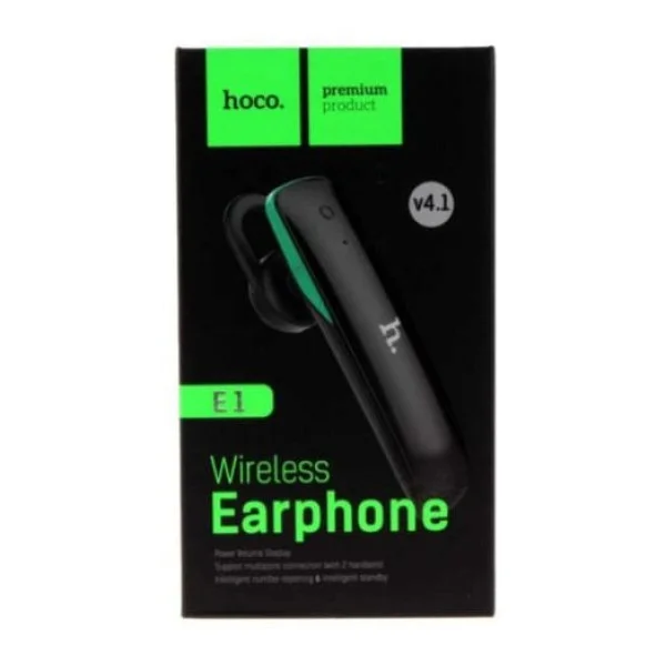 Bluetooth-гарнитура для телефона Hoco E1 Беспроводное устройство для разгворов Черный