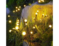 Садовые светлячки 2 шт на солнечной батарее LED фонари декоративные