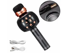 Микрофон караоке Wster WS-2911 Bluetooth с колонкой, беспроводной караоке микрофон с эффектами голоса