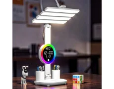 Лампа настольная KRX-104 LED RGB с вентилятором и подсветкой для стола