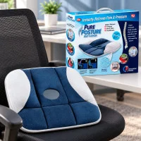 Ортопедическая подушка для сидения Pure Posture для офиса и автомобиля квадратной формы